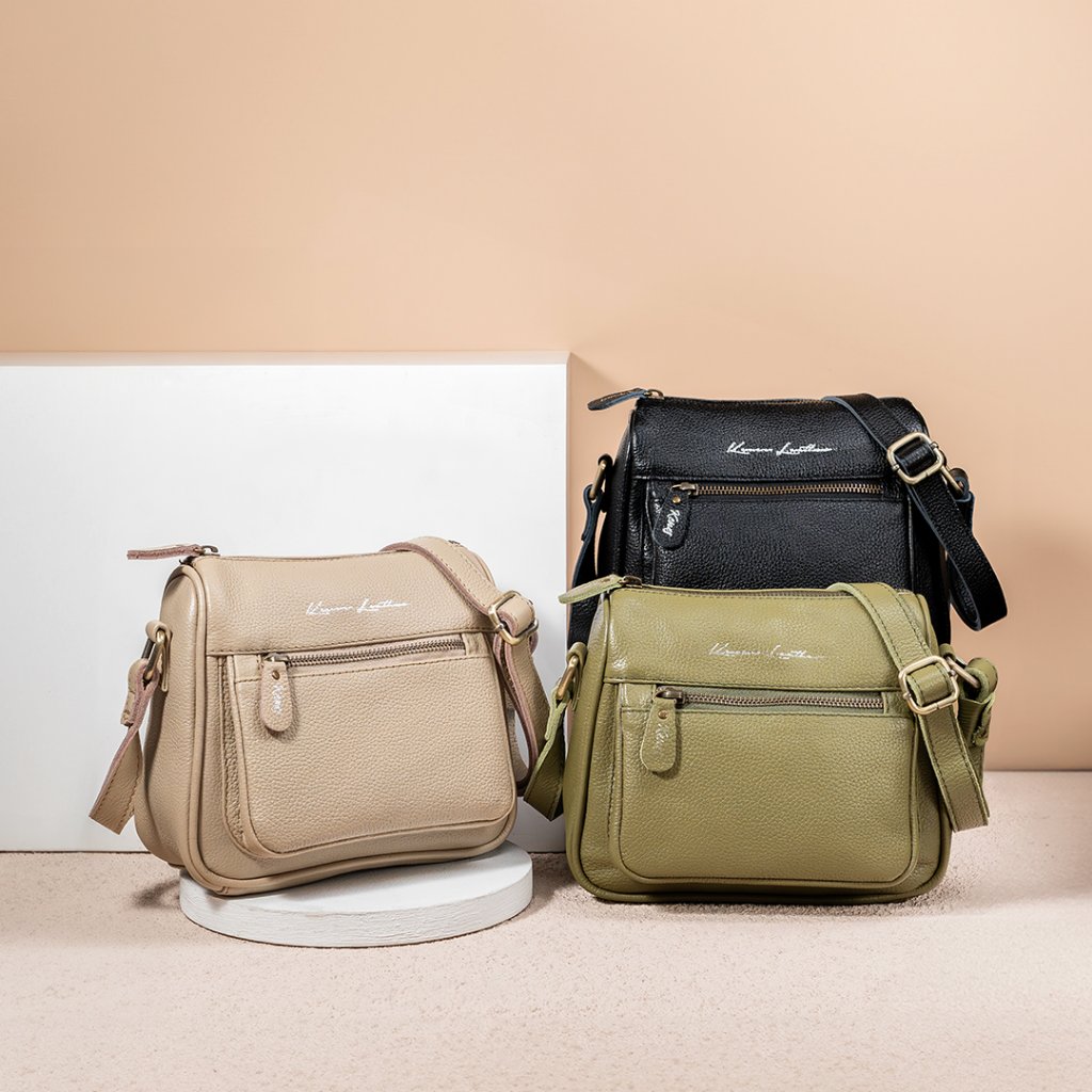 Sling Bag Wanita Tas Selempang Kulit Asli IRISH - Kenes Leather
