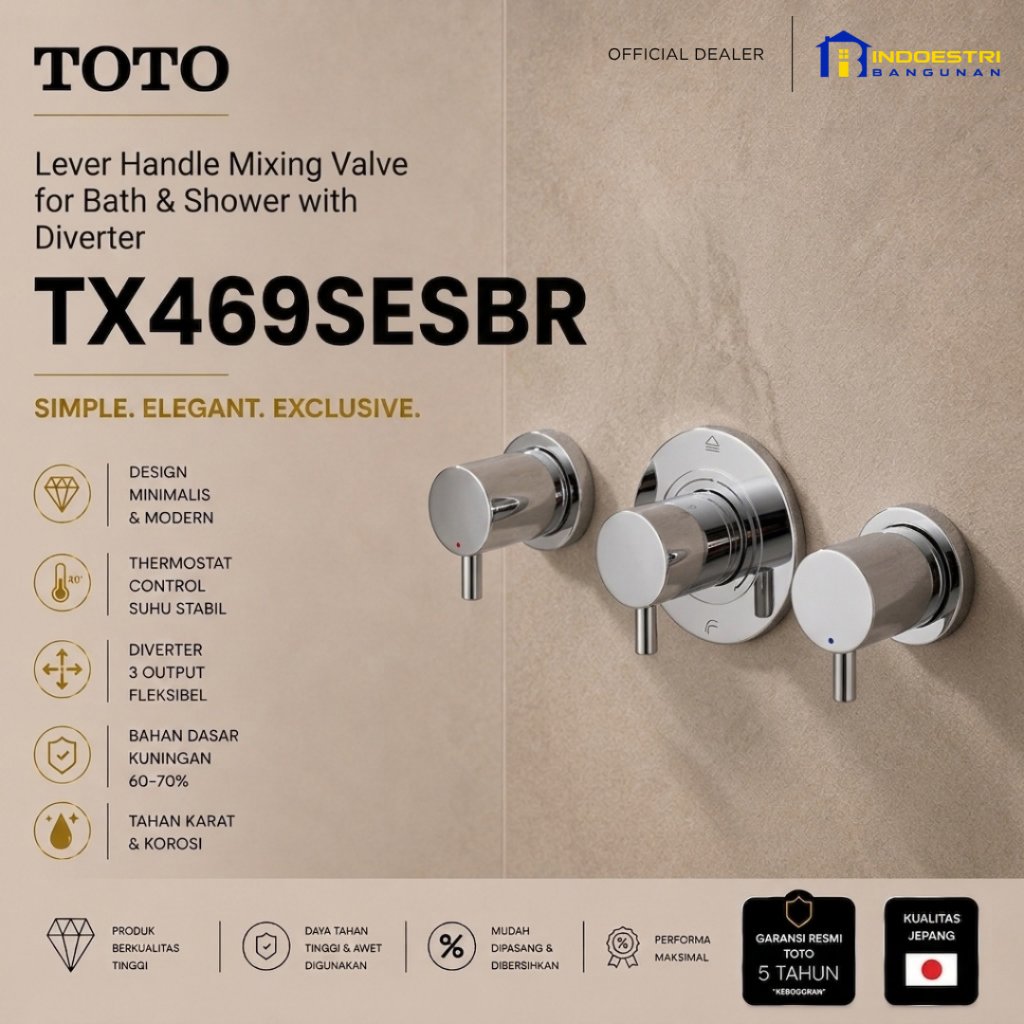 Kran Tanam Mixer with Diverter TOTO TX469SESBR / Mixing Valve with Diverter TOTO