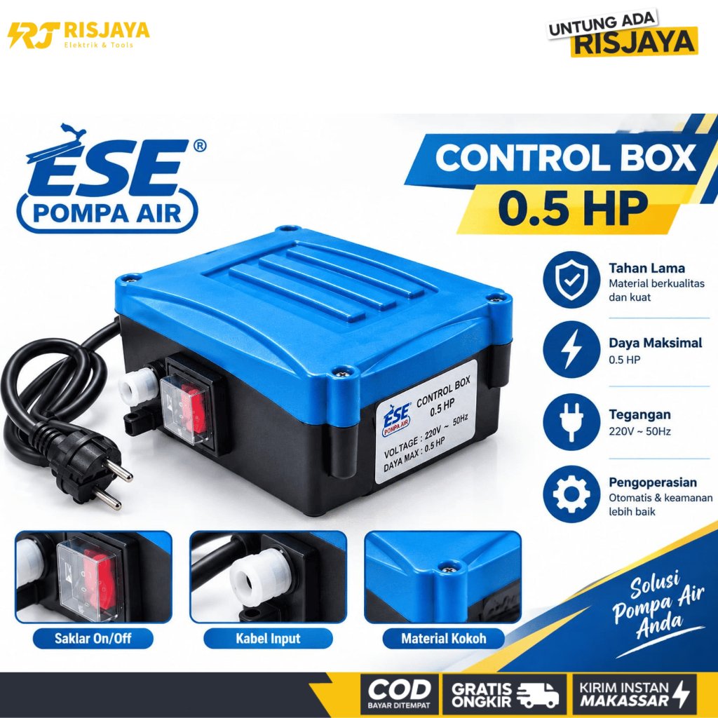 Control Box ESE  0,5HP Pompa Air Submersible 4" Ese National
