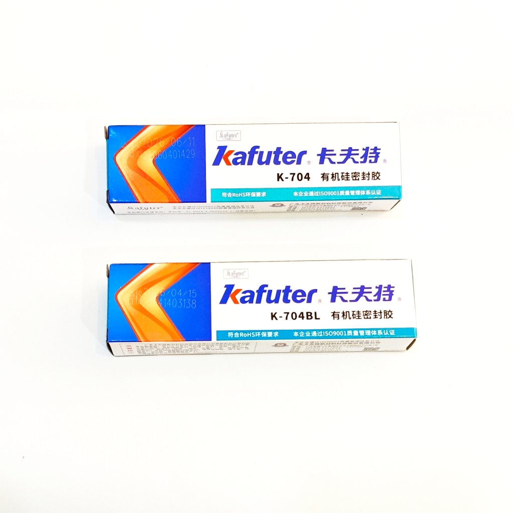 KAFUTER 704 white K704BL black  45 gr RTV silicone glue waterproof - lem insulasi anit air elektroni