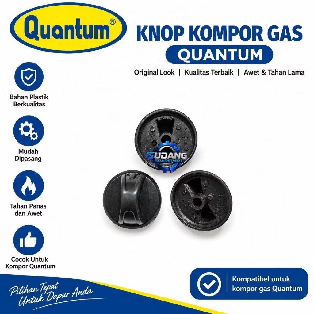 KNOP KOMPOR GAS QUANTUM / PUTARAN PEMANTIK KOMPOR GAS QUANTUM