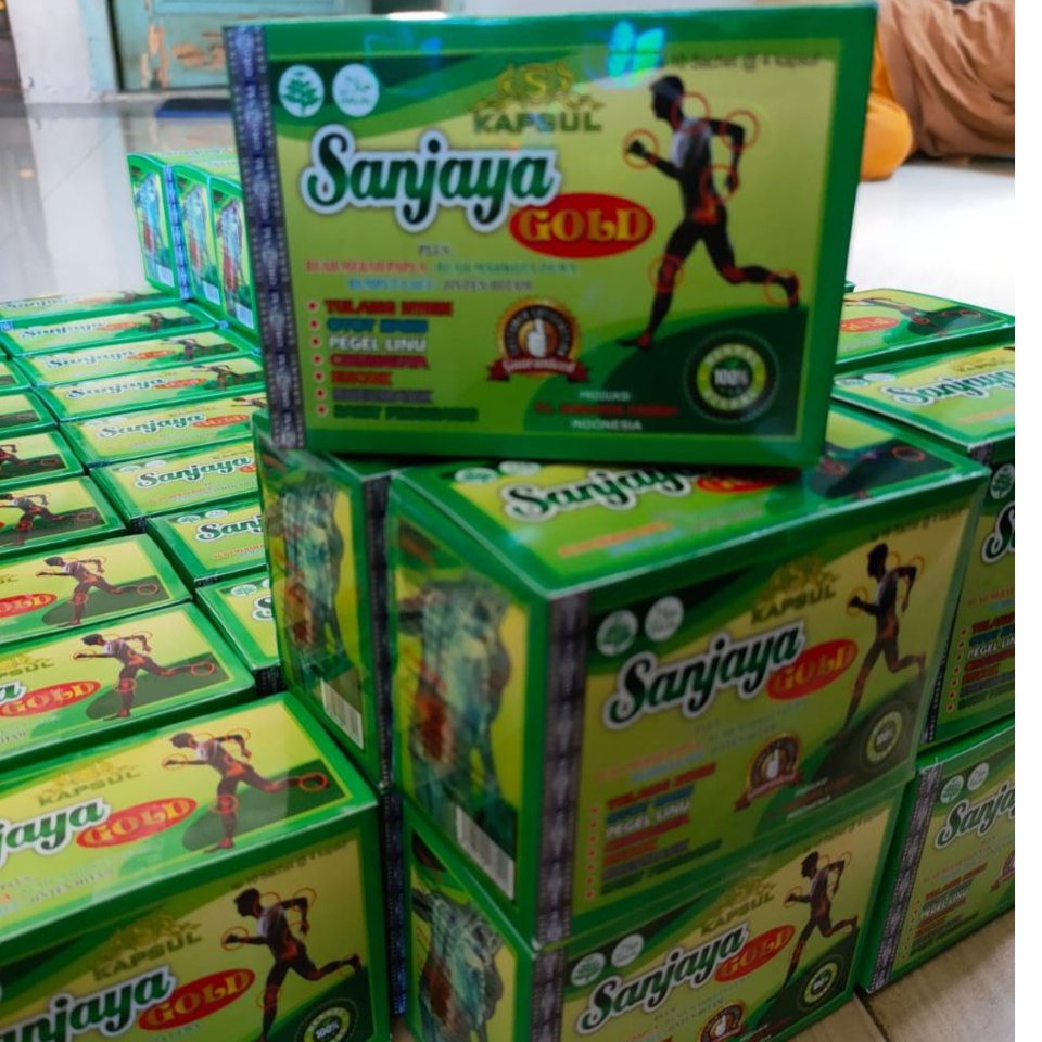 obat tradisional kapsul sanjaya original kemasan kotak