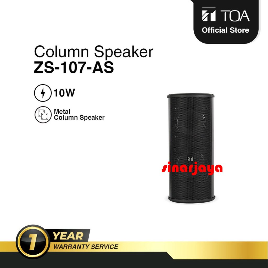 Speaker Column Toa ZS107 AS/TOA ZS107 AS Speaker Column Toa Zs 107 As