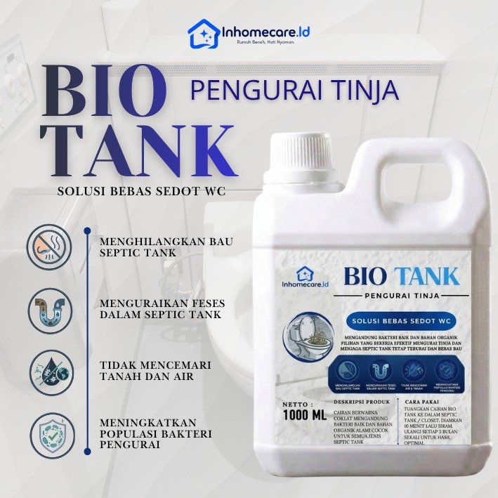 Bio Tank by Inhomecareid 500Ml Solusi Septictank WC Penuh Tanpa Sedot Pengurai Bakteri Penghilang Ba
