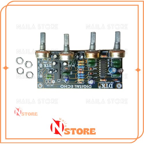 Kit DTK Super ECHI 2 Mic Berkualitas/Super Digital Echo Repeat Plus 2 Mic Produk DTK Kit echo riveb 
