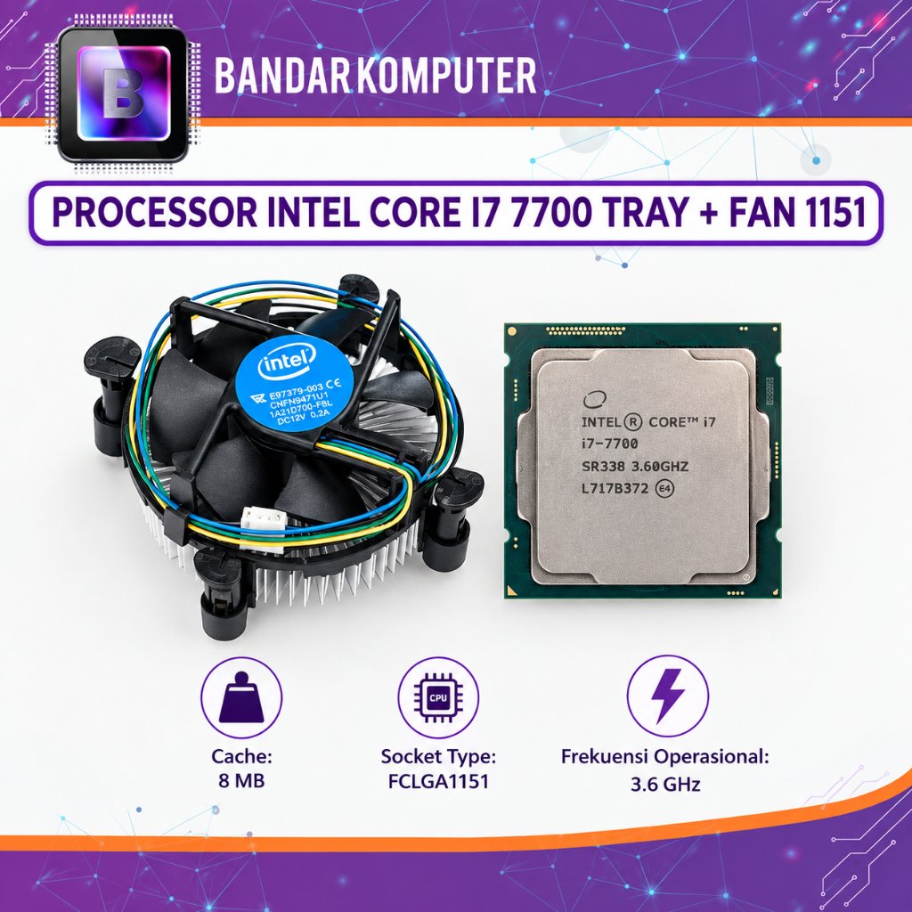 Processor Intel i7 7700 tray + fan