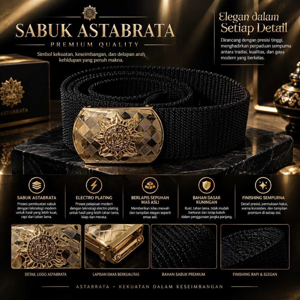 Sabuk Purna IPDN  - Sabuk ASTHABRATA - Gesper premium Purna IPDN -  / AM Atribut Premium Store