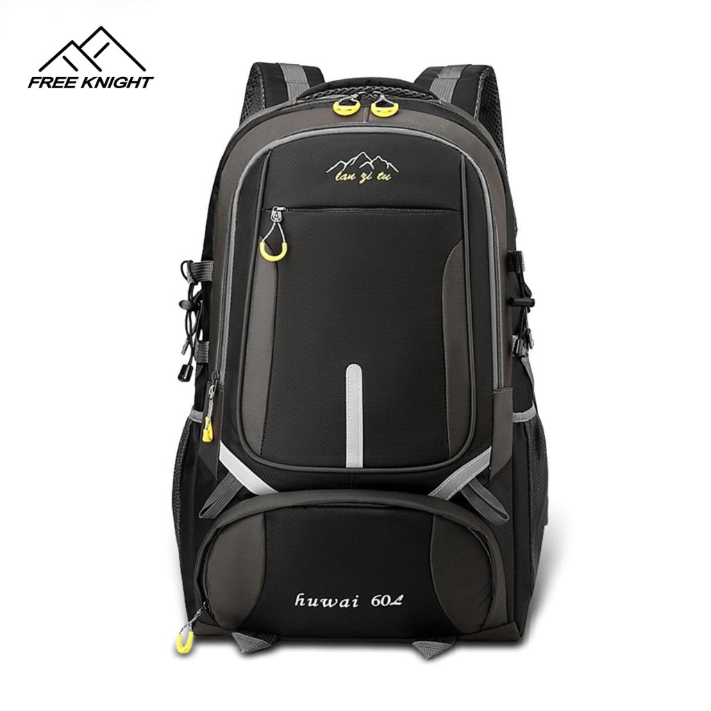 Freeknight Tas Ransel Pria 60 Liter Waterproof Backpack Outdoor Tas Carrier Travelling Hiking TR118