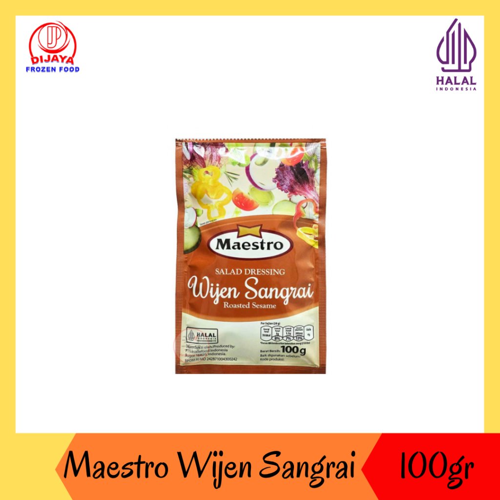 Maestro Wijen Sangrai - Salad Dressing Maestro