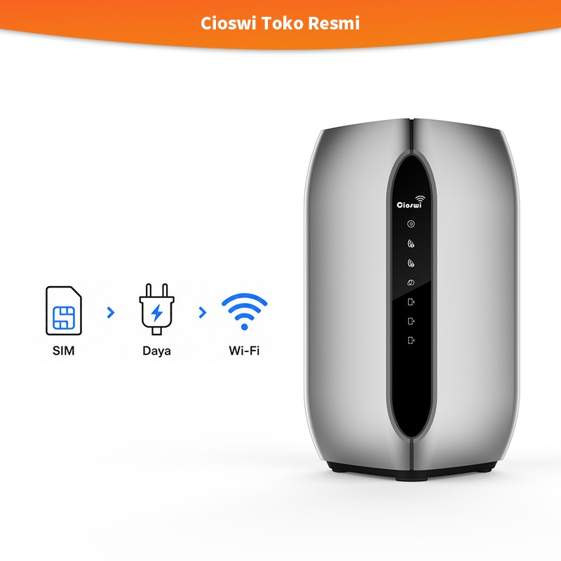Cioswi 4G Modem WiFi Router yang kompatibel dengan kartu SIM LTE Router 1200Mbps