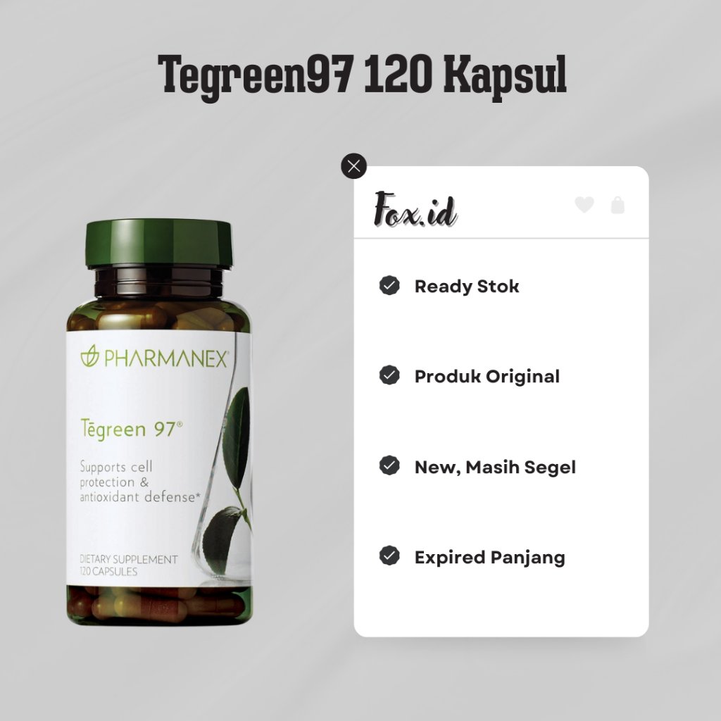 Tegreen97 isi 120 kapsul teagreen teh hijau tegreen120 ED 02/2028
