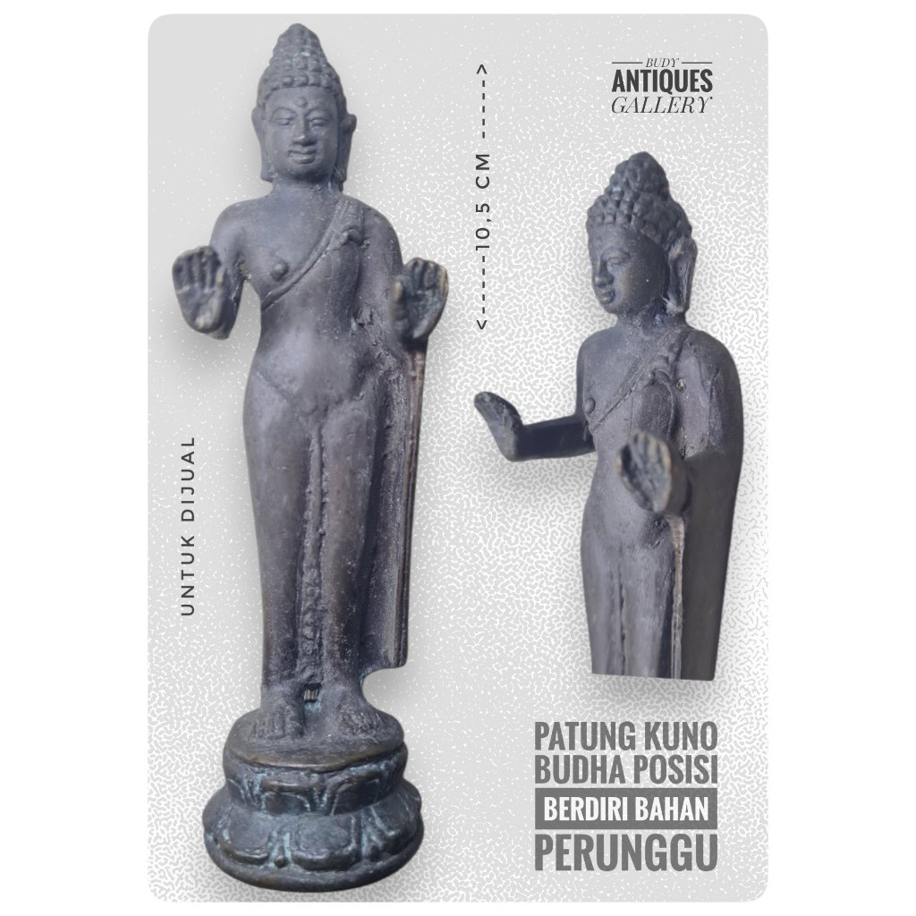 Patung Perunggu Antik Budha Standing