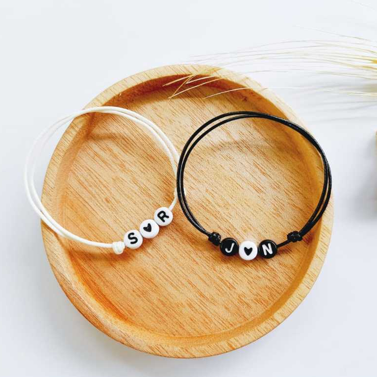 Gelang Couple Inisial / Gelang Couple