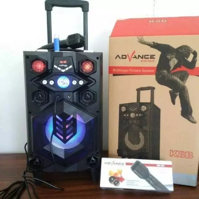 SPEAKER ADVANCE K8B/Speaker Advance Portable multifungsi K-8B