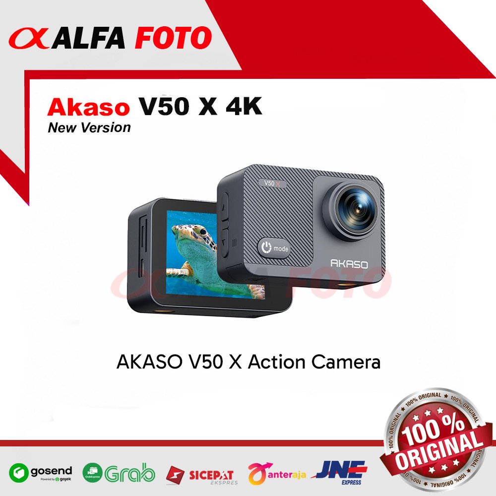 Akaso V50 X New Version Action Camera 4K 30FPS Waterproof with Remote Control | Kamera Outdoor Sport