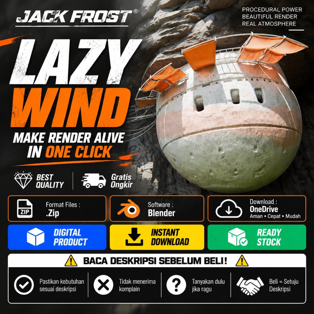 3D Blender - Jack Frost - Lazy Wind - 230525