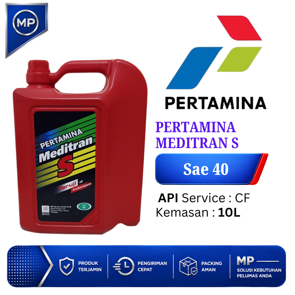 Oli Mesin Diesel Pertamina Meditran S Sae 40 / Meditran / Pertamina 10 Liter