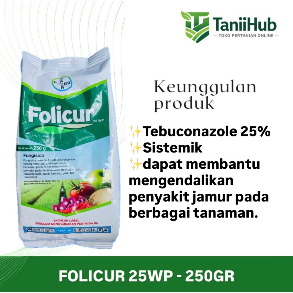 Folicur 25WP 250gr Fungisida Obat Pencegah dan Pembasmi Jamur