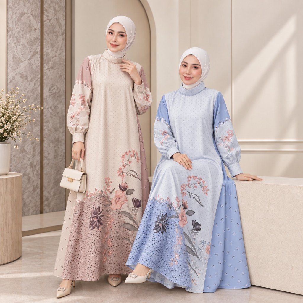 MDLY Baju Gamis wanita The Felora Signature Dress & Odette Dress By Mdly Gamis MDLY Dress Mdly Premi