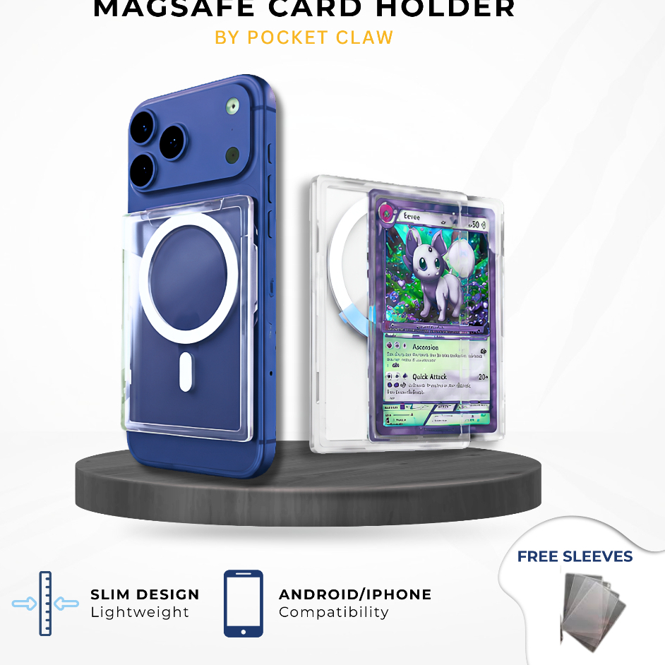 MagSafe Collectible Card Holder Magnetic Phone TCG Pokemon Dompet Magnetik Kartu Koleksi Photocard C