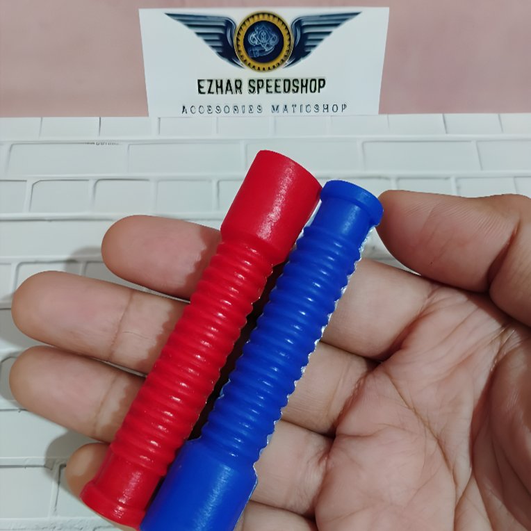 karet pelindung kabel rem belakang warna merah biru kuning vespa yamaha honda universal semua motor