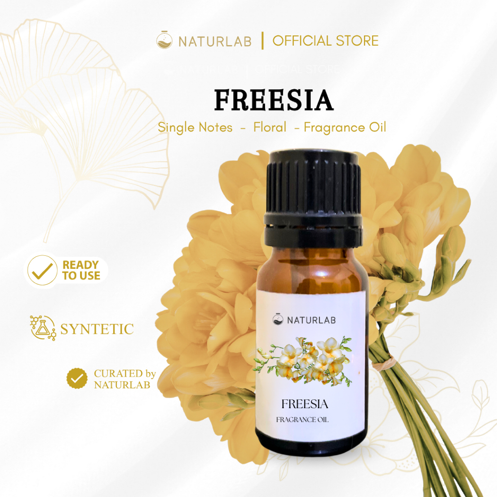 NATURLAB Freesia Single Notes Oil Bahan Parfum Essential Oil Fragrance Oil Aromatic