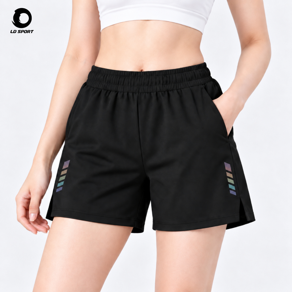 LDS69 - short pants / Celana Pendek Cewek Olahraga Micro Stretch Wanita Running Jogging Gym Fitness