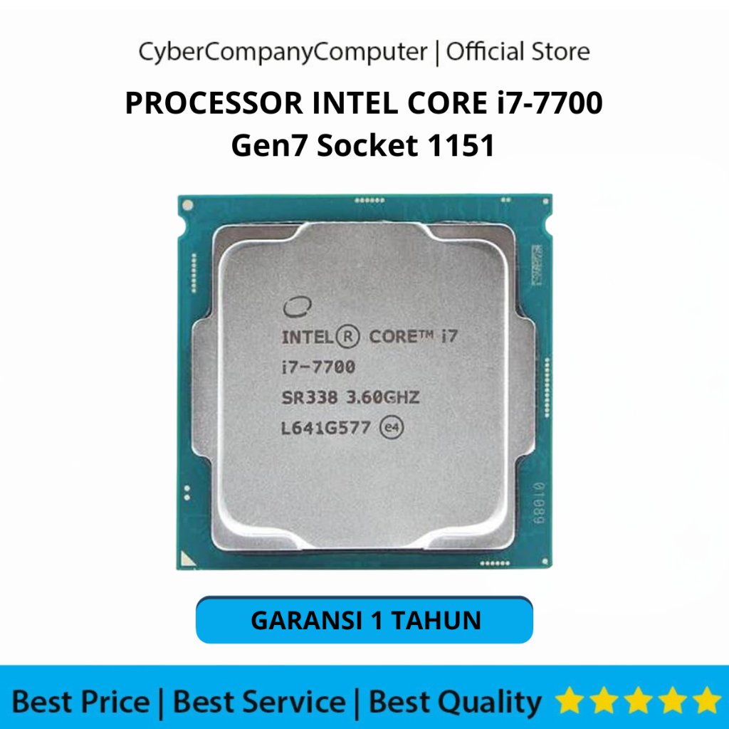 Processor Intel Core i7-7700 Kaby Lake Gen7 LGA 1151 3.60GHz - Processor Intel Core i7-7700 Gen7 Soc