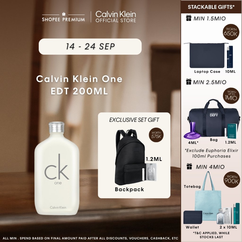 Calvin Klein CK One EDT - Parfum Pria dan Wanita Unisex Fragrance Minyak Wangi Tahan Lama EDT