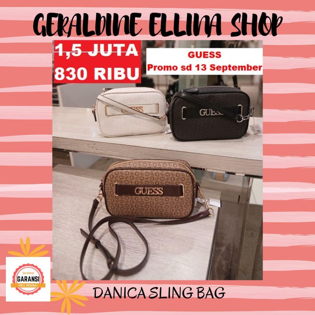 Tas Guess original SALE sling bag wanita seri FRANCY CAMERA