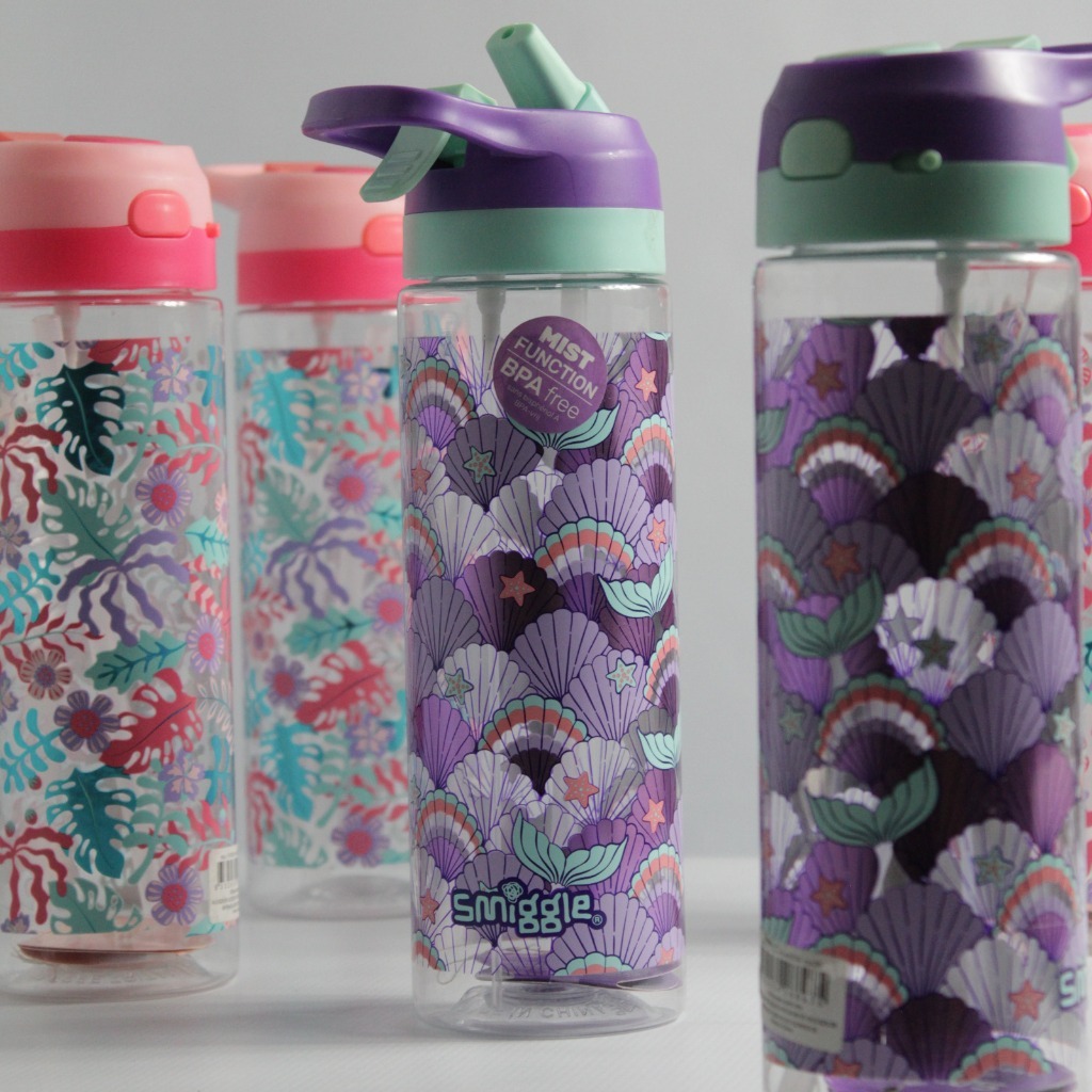 Botol Minum Smiggle Mist Function / Botol Semprot Air Anak / Smiggle Water Bottle Sedotan BPA Free
