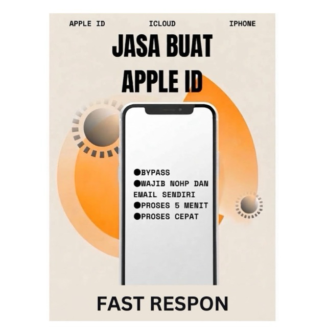 JASA PEMBUATAN APPLE ID / ICLOUD