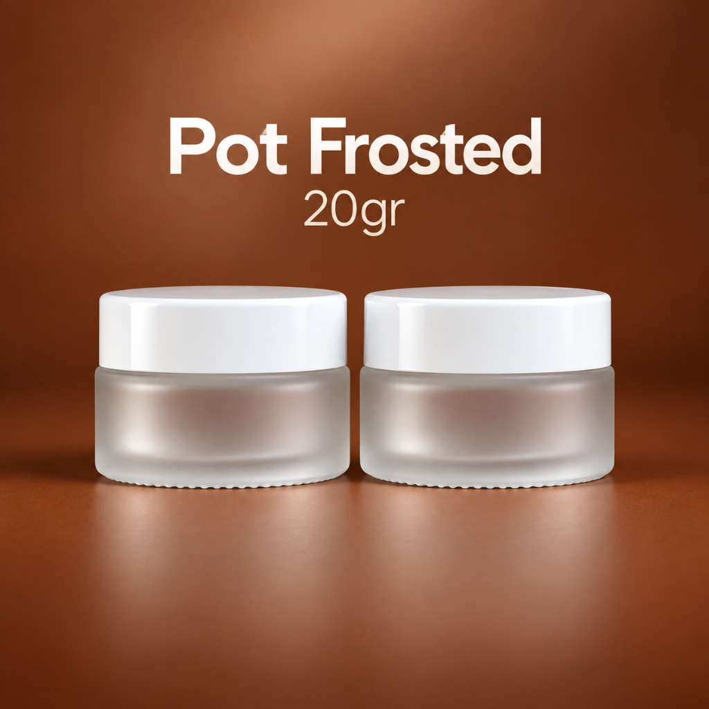 POT CREAM 20GR FROSTED IMPORT / GLASS JAR KACA 20 GRAM FROSTED WADAH KRIM KOSMETIK