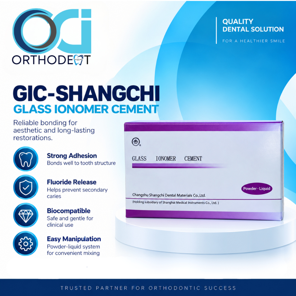 OD ShangChi Glass Ionomer Cement Kit 3 Powder + 3 Liquid – GIC Dental