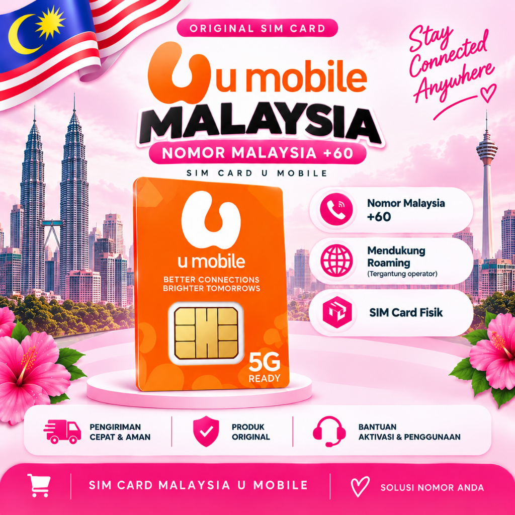 SIM Card Malaysia U Mobile | Kartu Perdana Malaysia | SIM KAD | SIMKAD