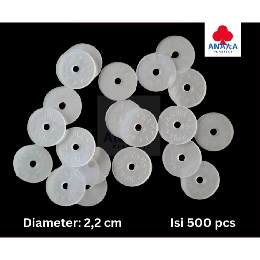 Kapanpun- W25 Bening / Kancing Map / Polywasher Isi 500Pcs