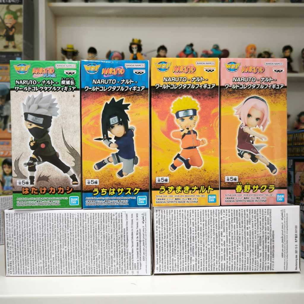 Figure WCF Naruto Tim Seven Kakashi Sasuke Naruto Sakura Original Japan