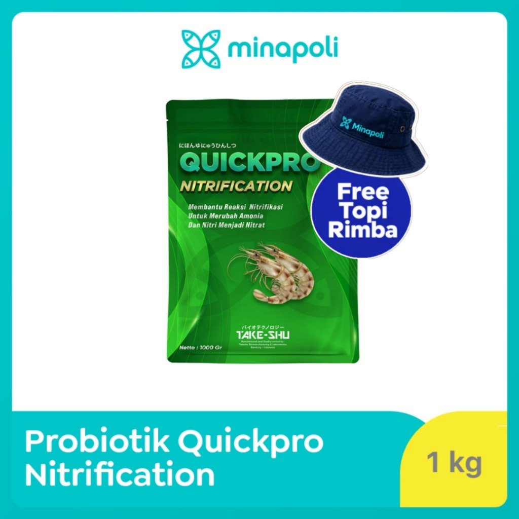 Quickpro Nitrification Probiotik Udng dan Ikan untuk Mempercepat Nitrifikasi dan Menstabilkan Plankt