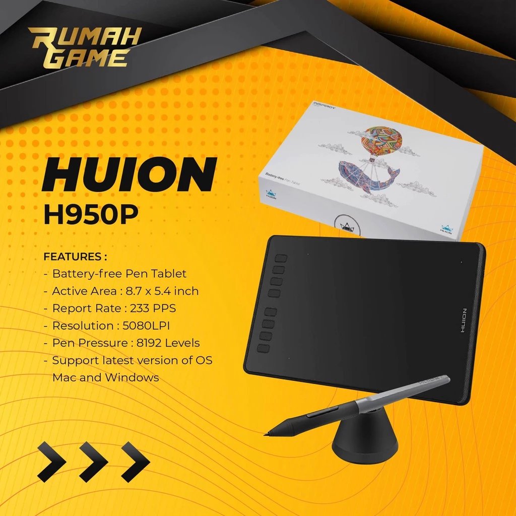 Huion H950P Graphic Drawing Tablet for OSU