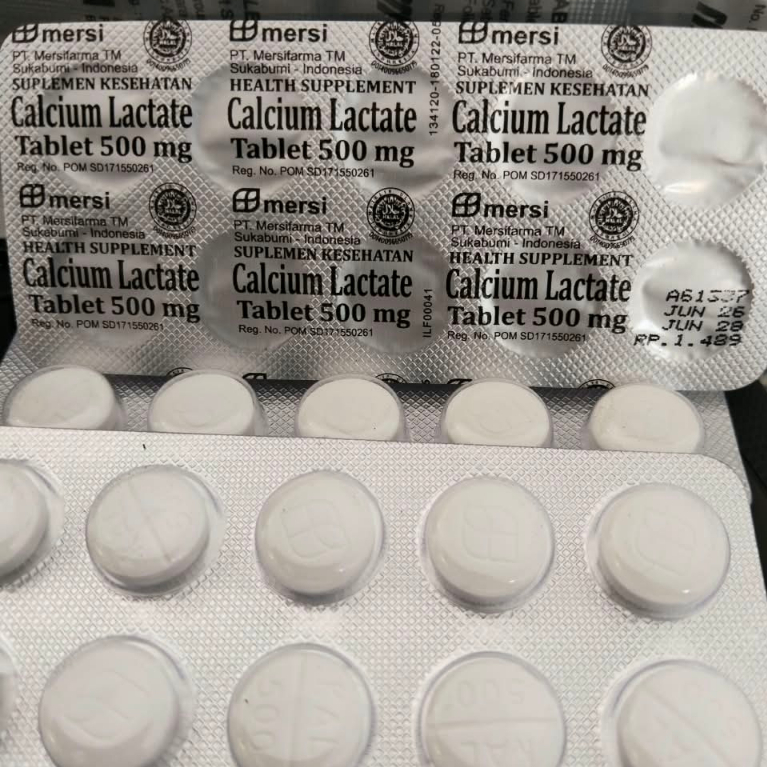 calsium lactate tablet 500mg