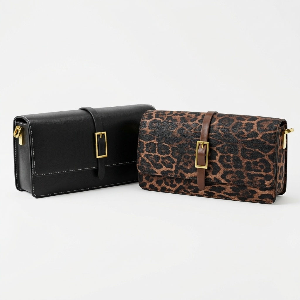 8807 / FASHION BAG / TAS SELEMPANG WANITA / TAS BAHU WANITA / PU LEATHER BAG / TAS LEPOARD