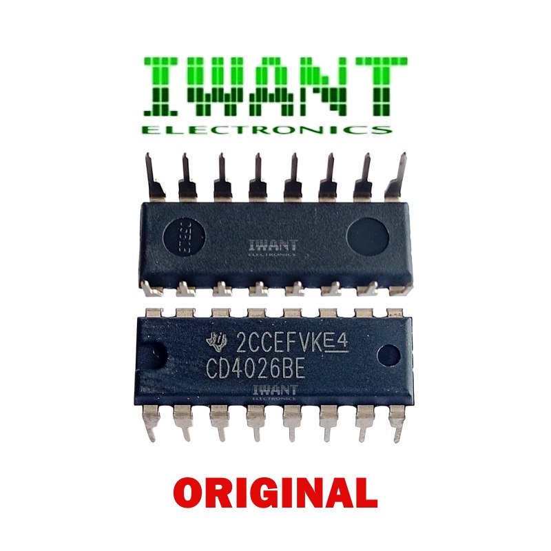 CD4026BE IC 4026 IC CD4026BE ORIGINAL TI IC 4026BE CD4026 DIP-16 PIN