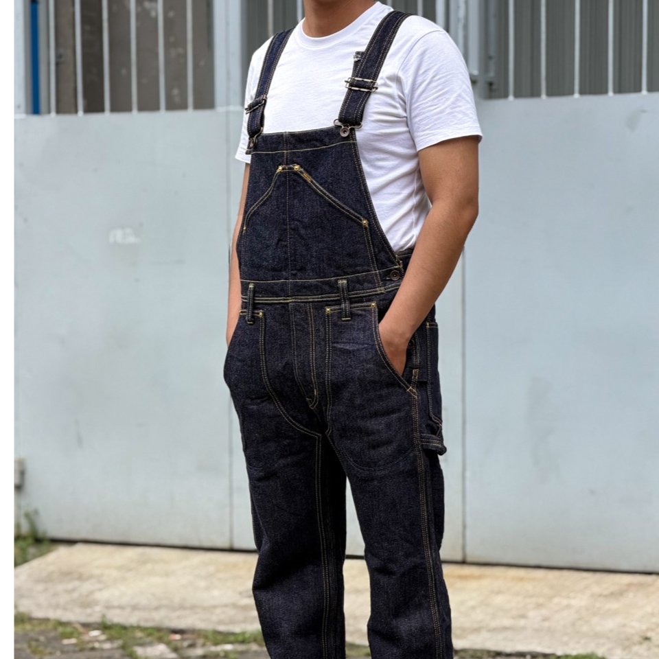 Iron Heart IH-805 21oz Selvage Denim Double Knee Overall