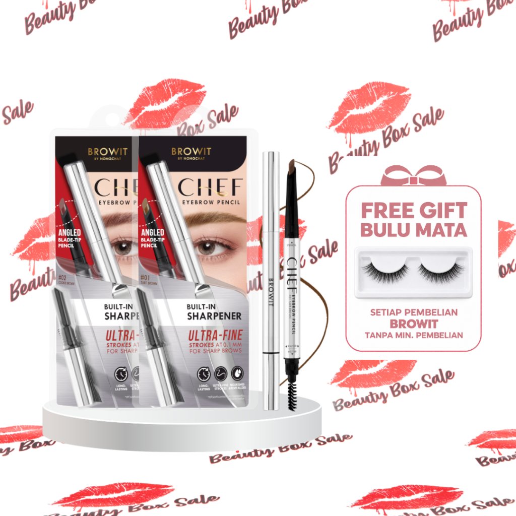 READY STOCK BROWIT By Nongchat Chef Eyebrow Pencil
