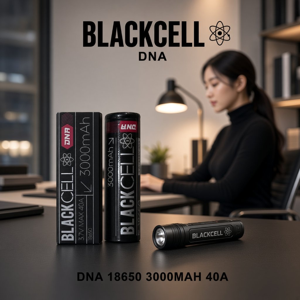 Authentic Baterai 18650 Blackcell DNA 3000mAh INR 18650 40A - Baterai Blackcell 18650 Batre Battery