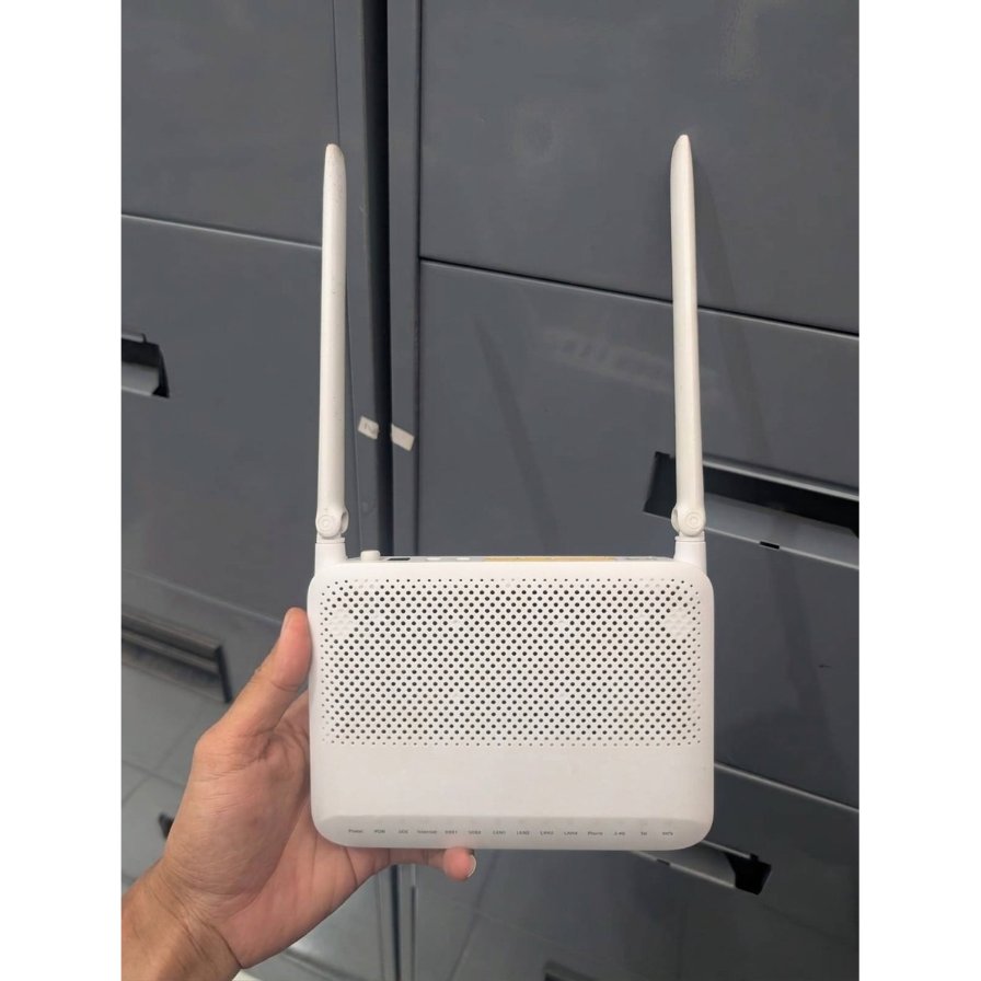 Modem Router ONT GPON FiberHome HG6145D2 Dual Band 2.4G & 5G (Bekas Normal) - Lengkap Adaptor