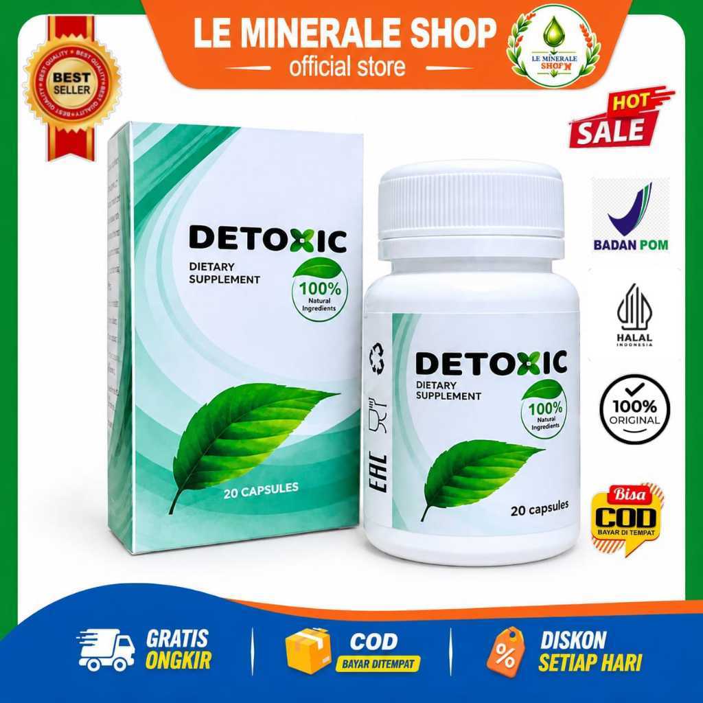 Detoxic hijau suplemen obat anti parasit asli original herbal 100 %