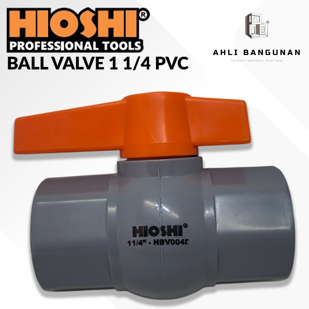 HIOSHI Ball Valve 1 1/4 Inch PVC