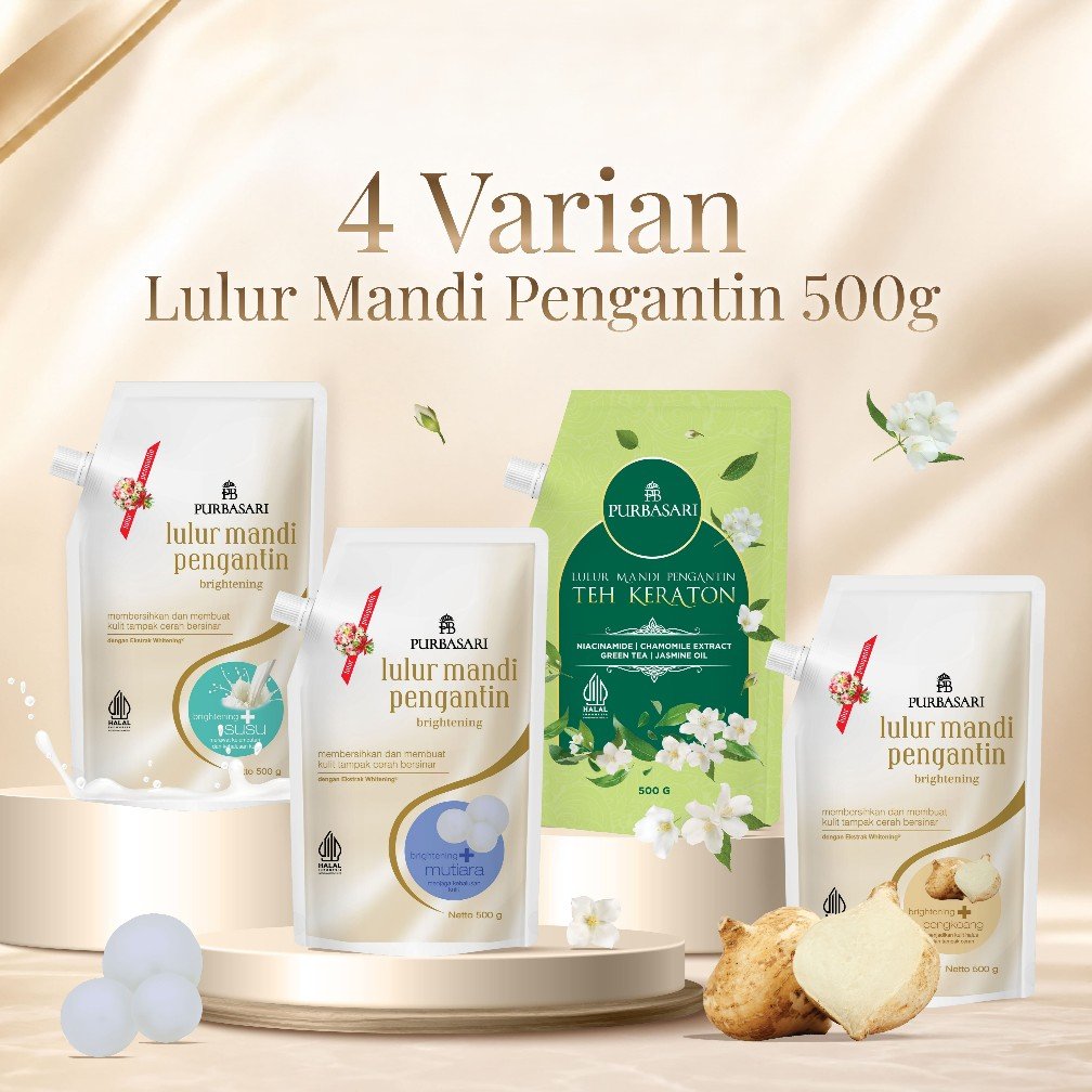 Purbasari Lulur Mandi Pengantin 500g / Lulur Pengantin / Lulur Pengantin Purbasari / Lulur Mandi Pur