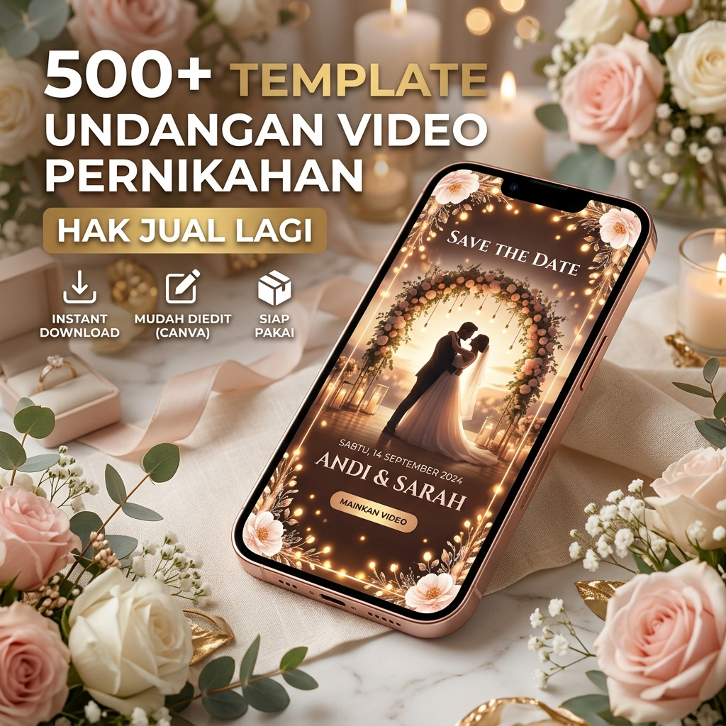 500+ Template Undangan Video Pernikahan PowerPoint PPT - Fresh Kekinian & Lisensi Hak Jual Kembali (